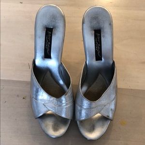 Silver Platform heels